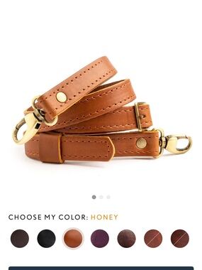 Portland Leather Goods- Honey Leather Crossbody Strap